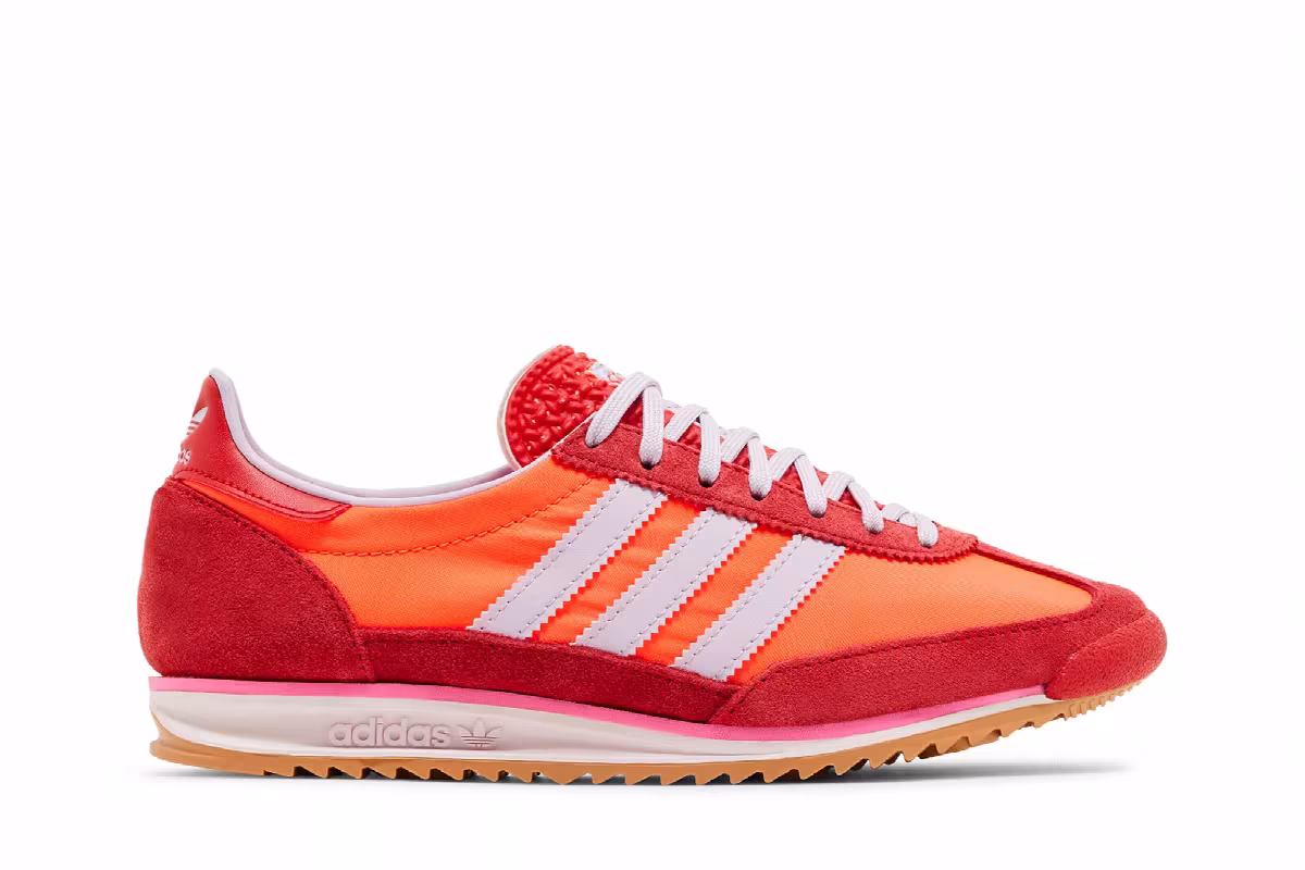 adidas Women's SL72 OG Solar Red Lavender, view 2
