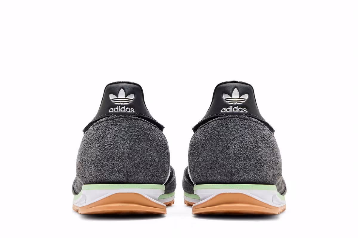 adidas Women's SL72 OG Black Carbon Green, view 7