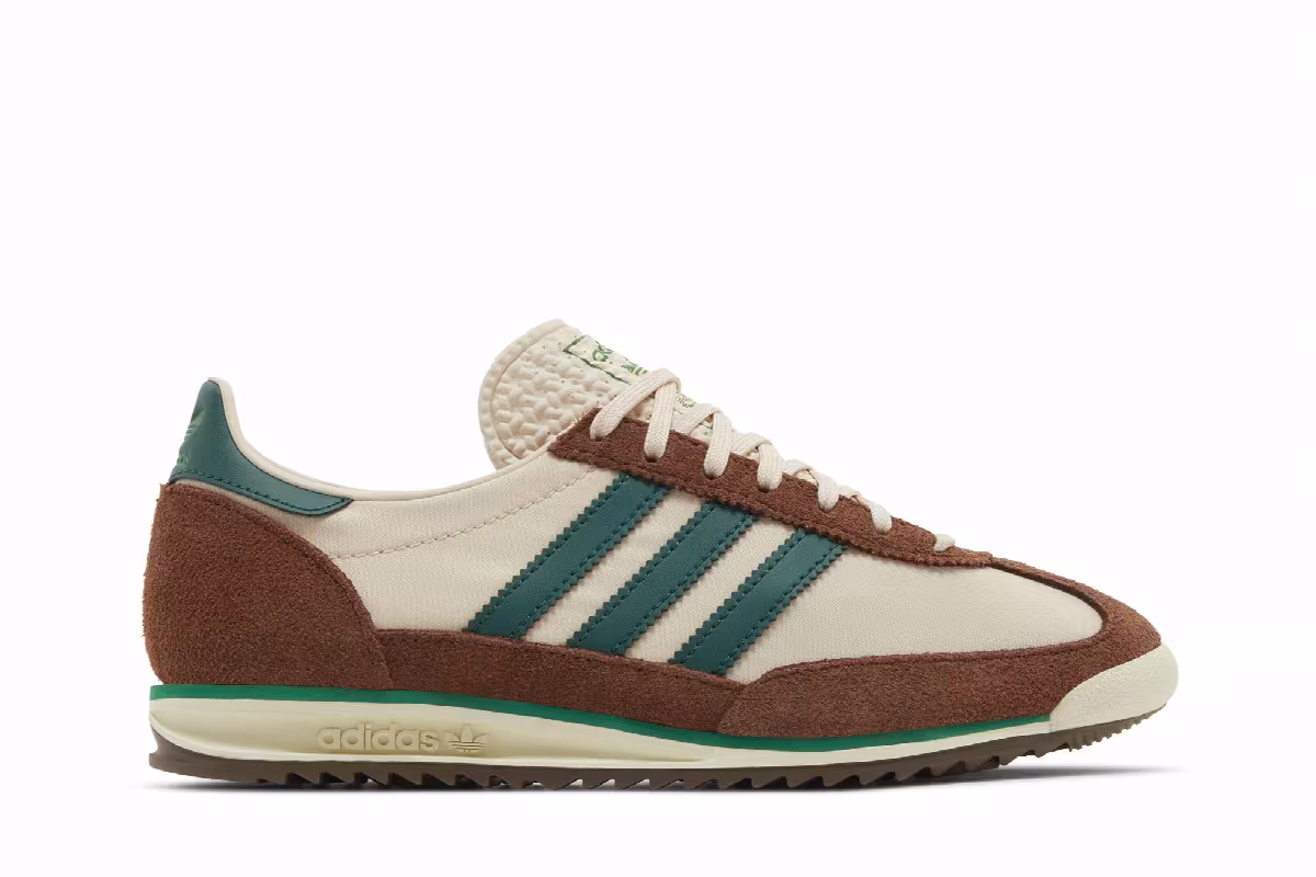 adidas Women's SL72 OG Linen Collegiate Green, view 2