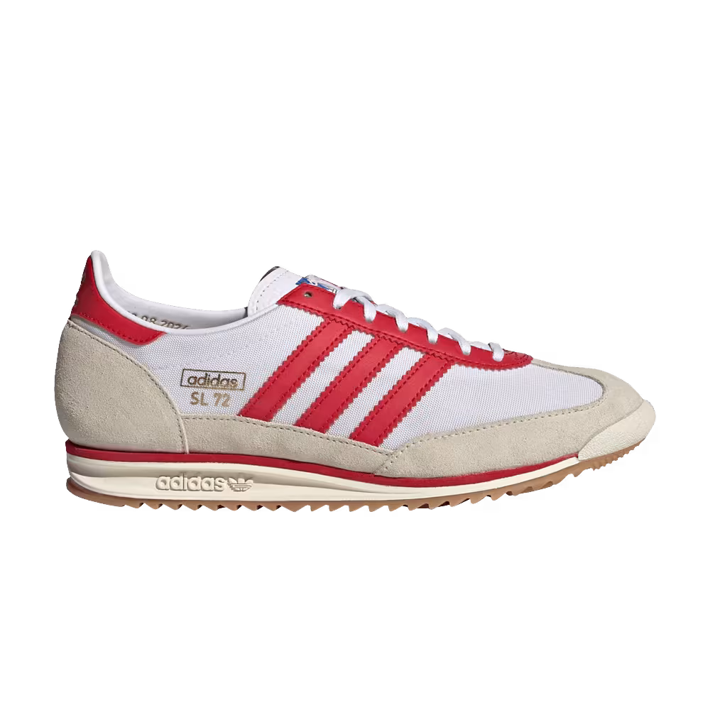 adidas Women's SL72 OG White Scarlet