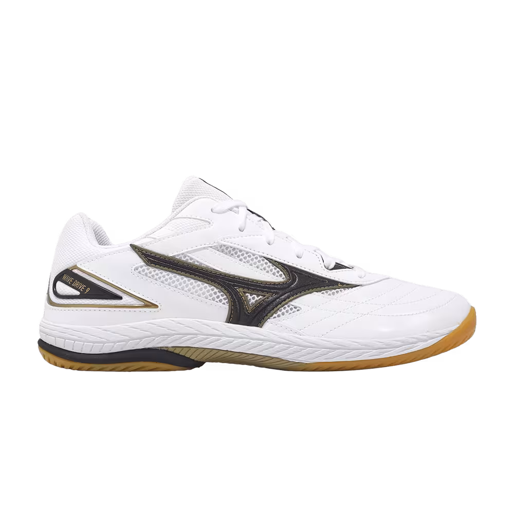 Mizuno Wave Drive 9 White Black Gold