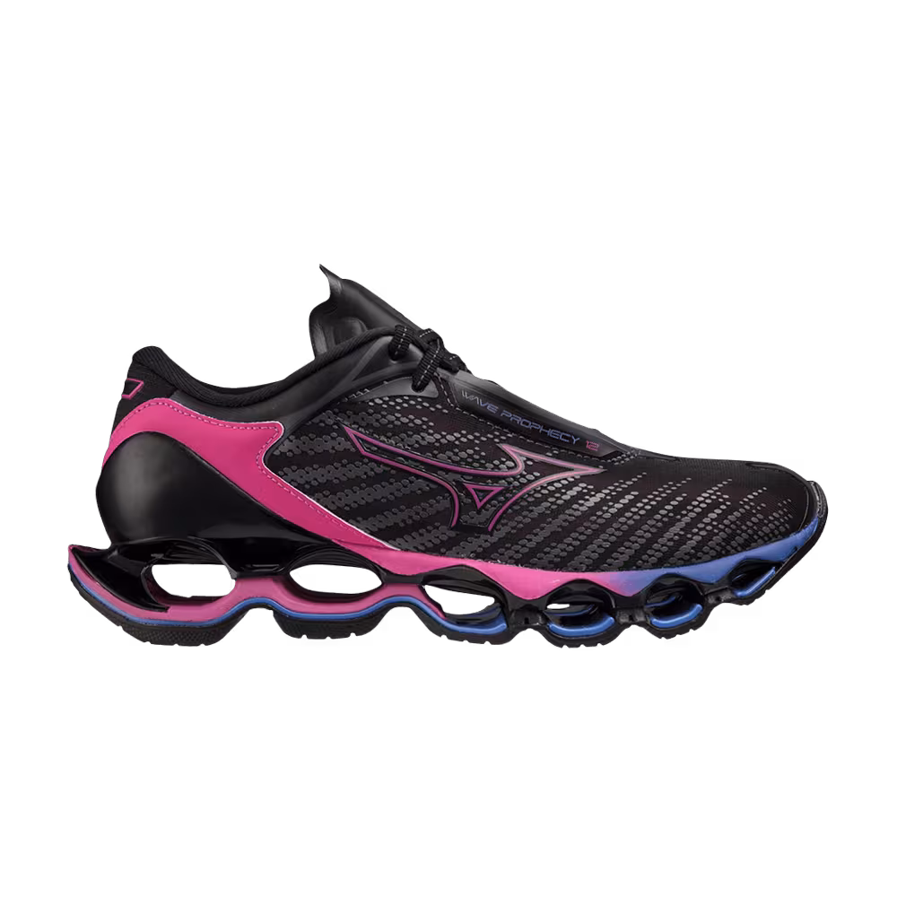 Mizuno Women's Wave Prophecy 12 Black Oyster