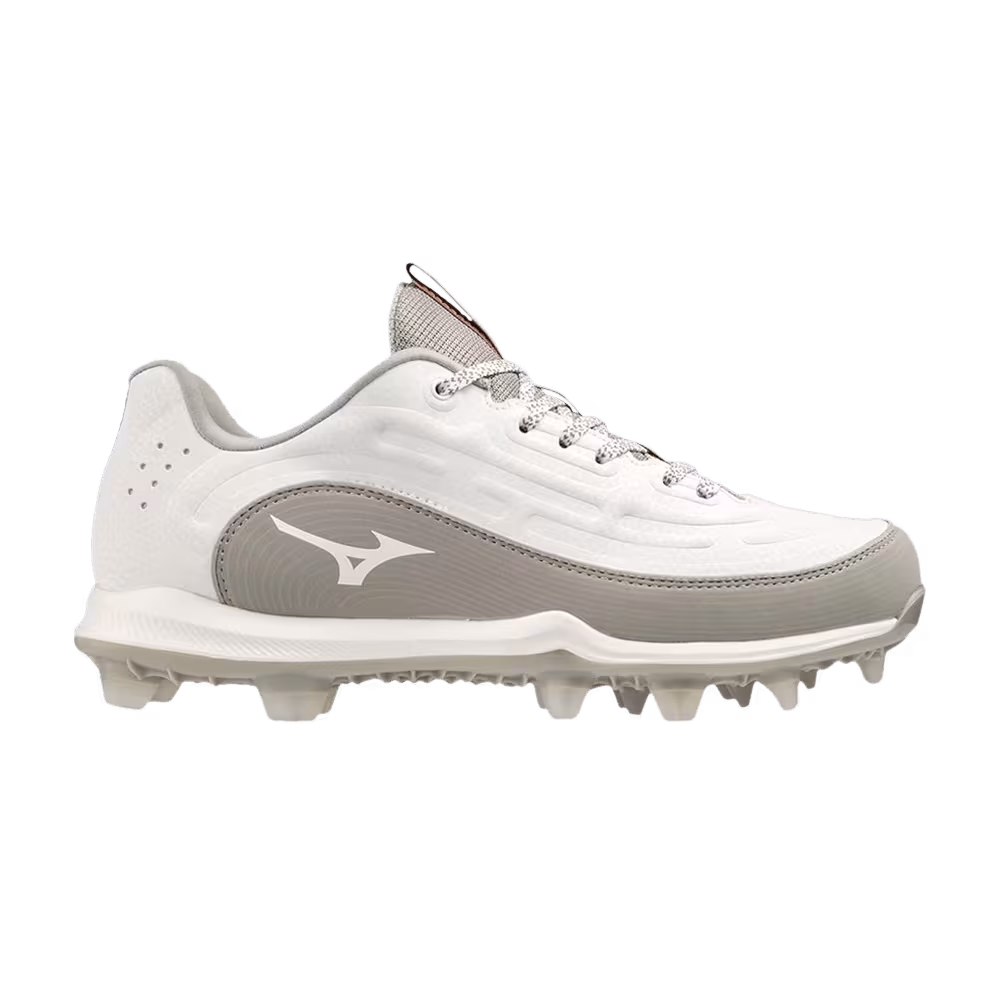 Mizuno Women's 9-Spike Advanced Finch Elite 6 Low TPU White Grey