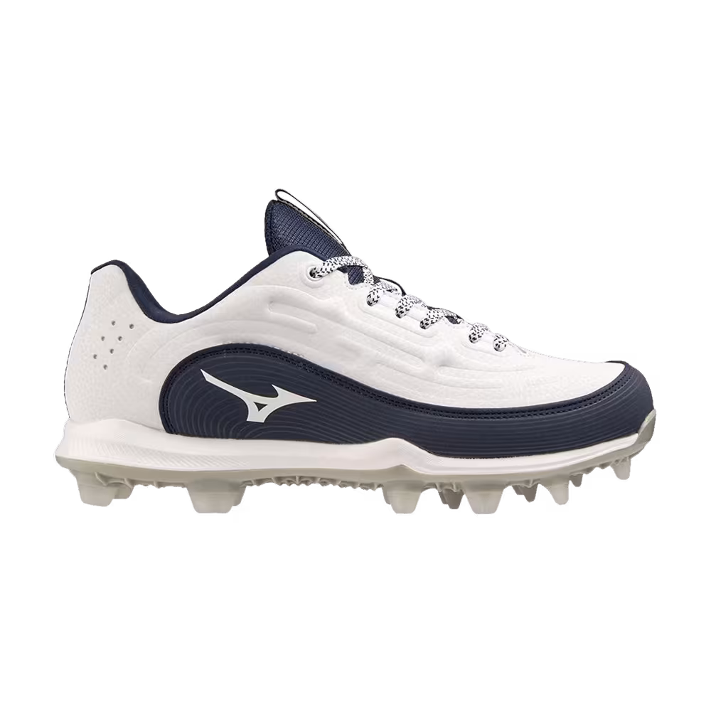 Mizuno Women's 9-Spike Advanced Finch Elite 6 Low TPU White Navy