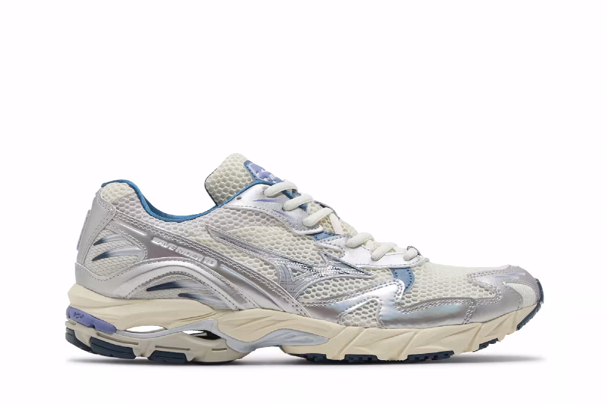 Mizuno Wave Rider 10 Arctic Ice Snow White, view 2