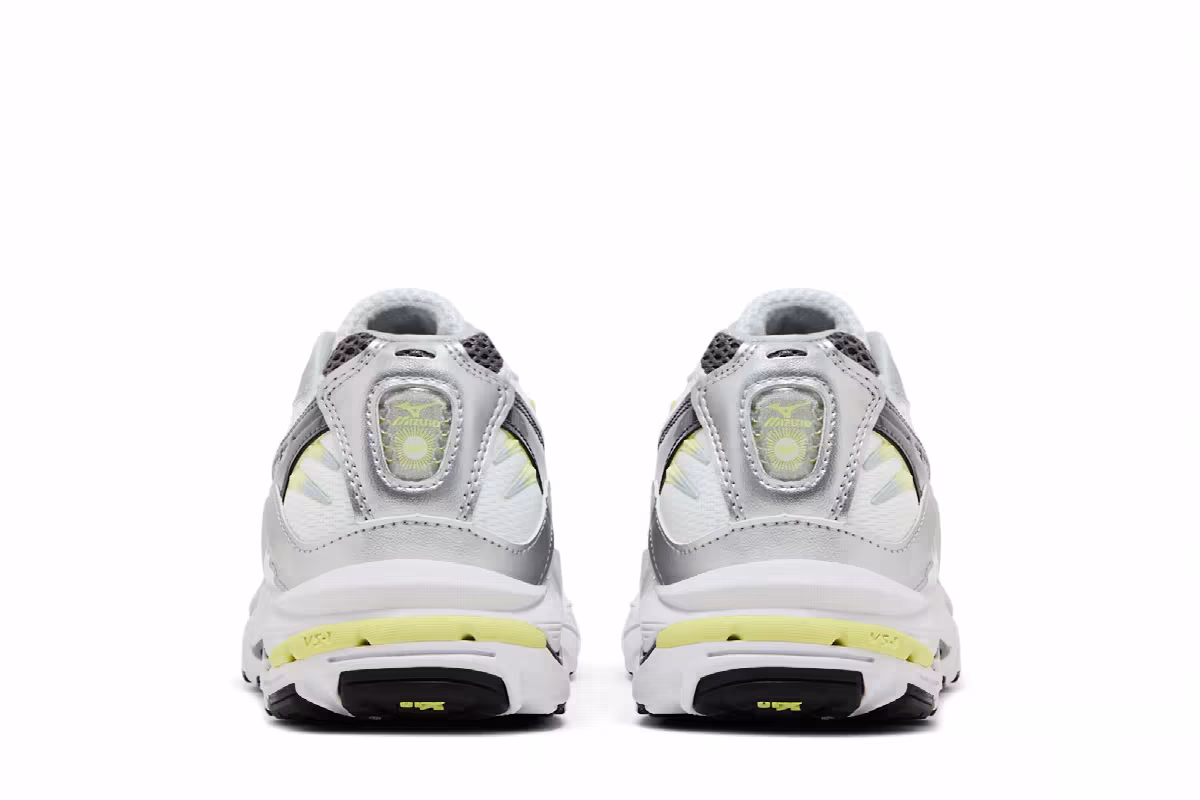 Mizuno Wave Rider 10 White Sunny Lime, view 7