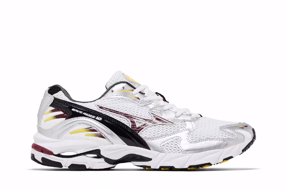 Mizuno Wave Rider 10 White Cabernet, view 2