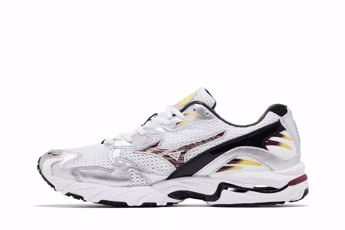 Mizuno Wave Rider 10 White Cabernet, view 4