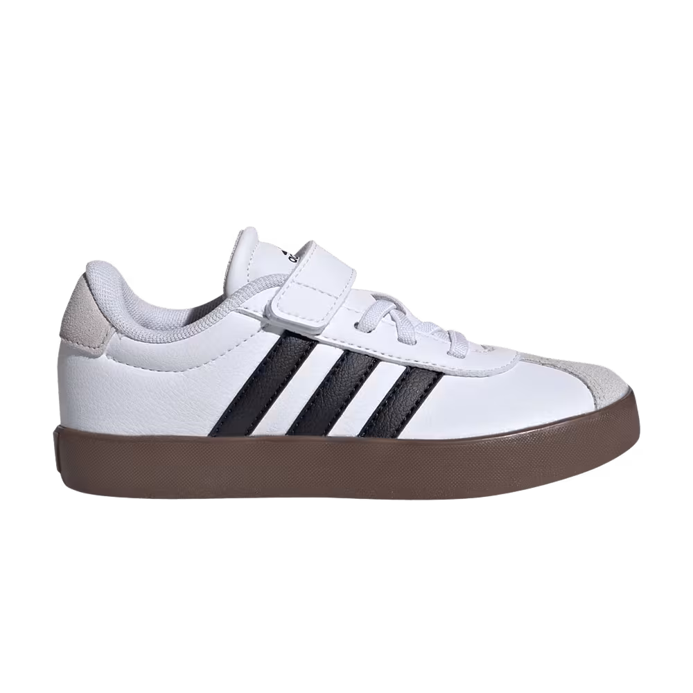 Adidas VL Court 3.0 EL J White Black Gum