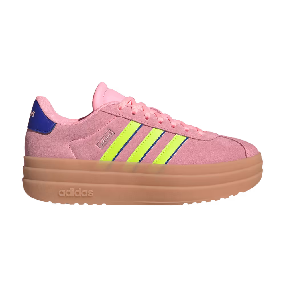 Adidas VL Court Bold J Pink Spark Lucid Lemon Blue
