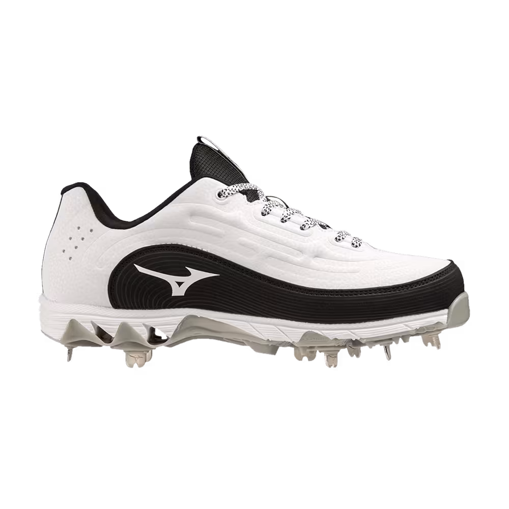 Mizuno Women's 9-Spike 8 Low White Black