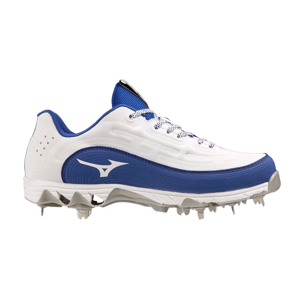 Mizuno Women's 9-Spike 8 Low White Royal