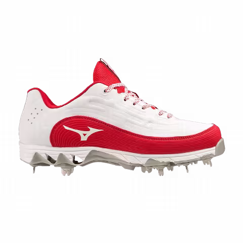 Mizuno Wmns 9-Spike 8 Low 'White Red'