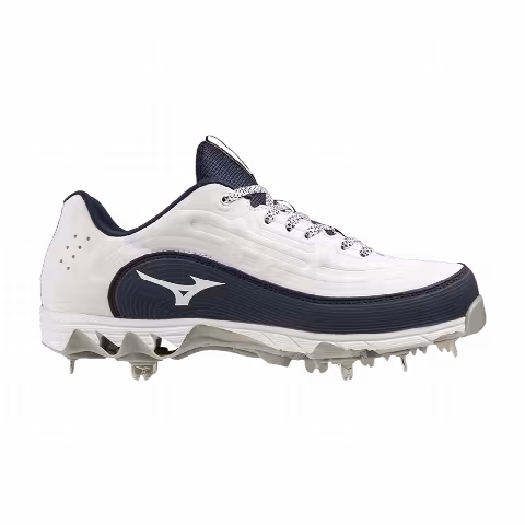 Mizuno Wmns 9-Spike 8 Low 'White Navy'