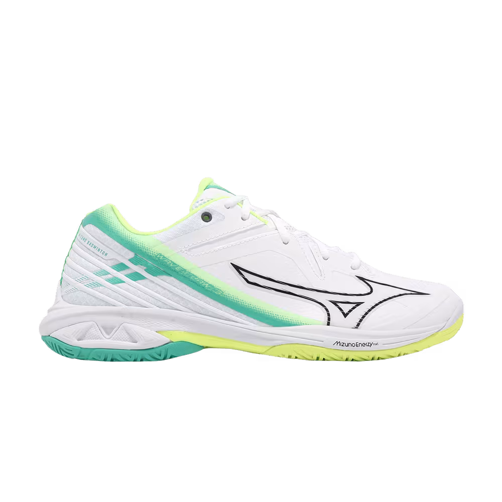 Mizuno Wave Claw 3 Wide White Neo Lime