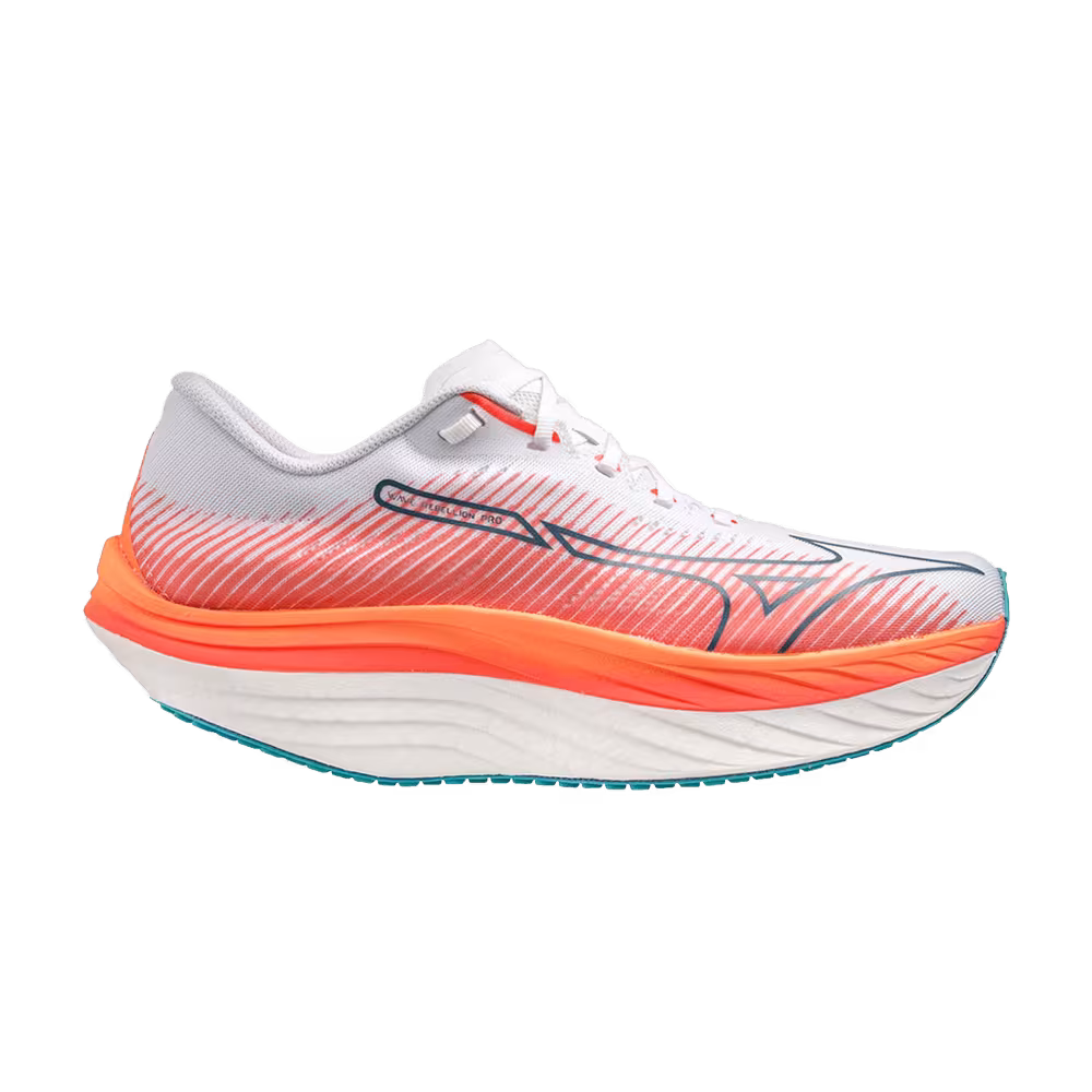 Mizuno Wave Rebellion Pro White Silver
