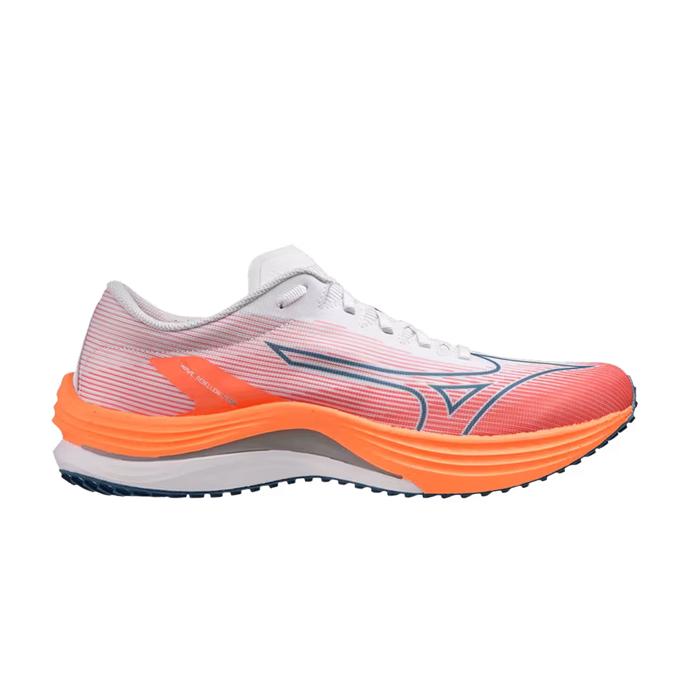 Mizuno Wave Rebellion Flash - White Silver