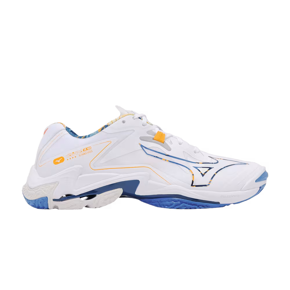 Mizuno Wave Lightning Z8 White Moroccan Blue