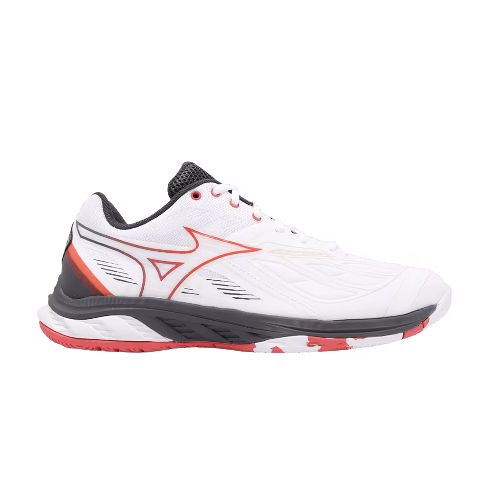 Mizuno Wave Fang 2 Wide White Radiant Red Ebony