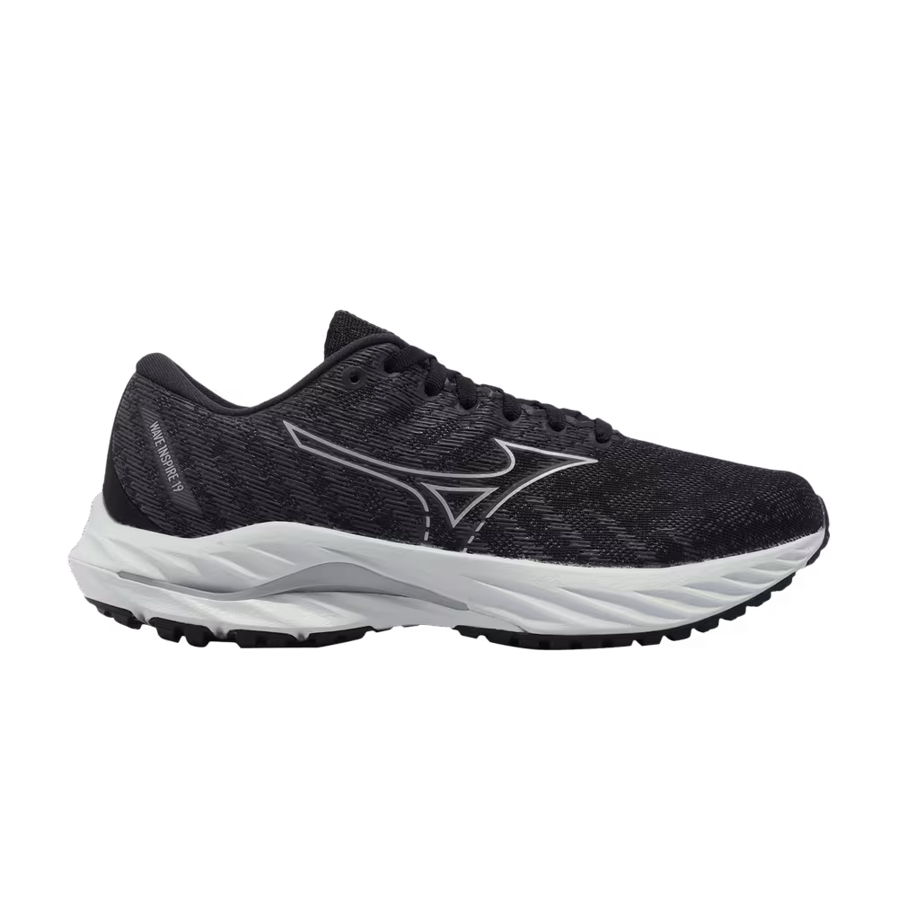 Mizuno Women's Wave Inspire 19 Super Wide Black Snowcrest