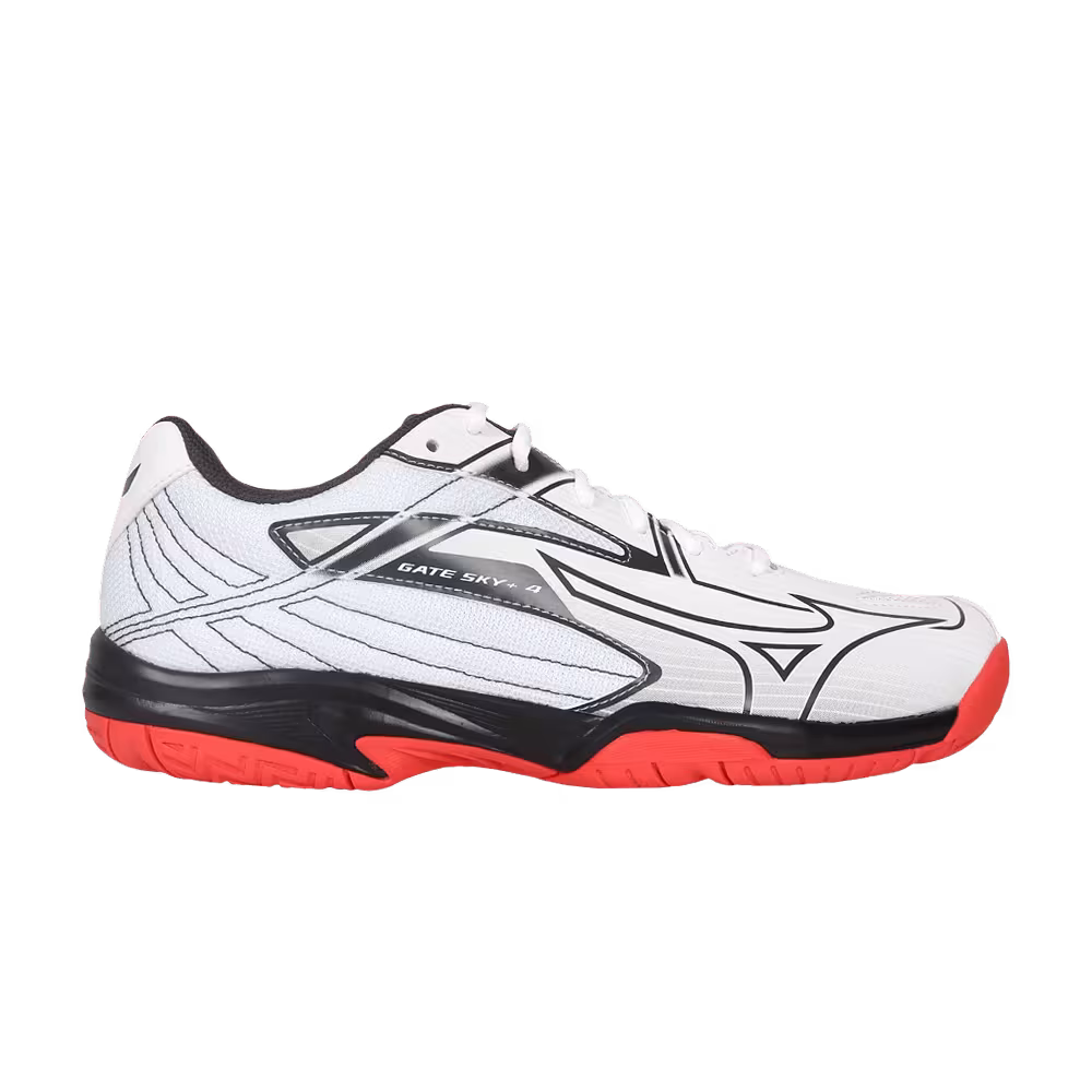 Mizuno Gate Sky Plus 4 Wide White Fiery Coral