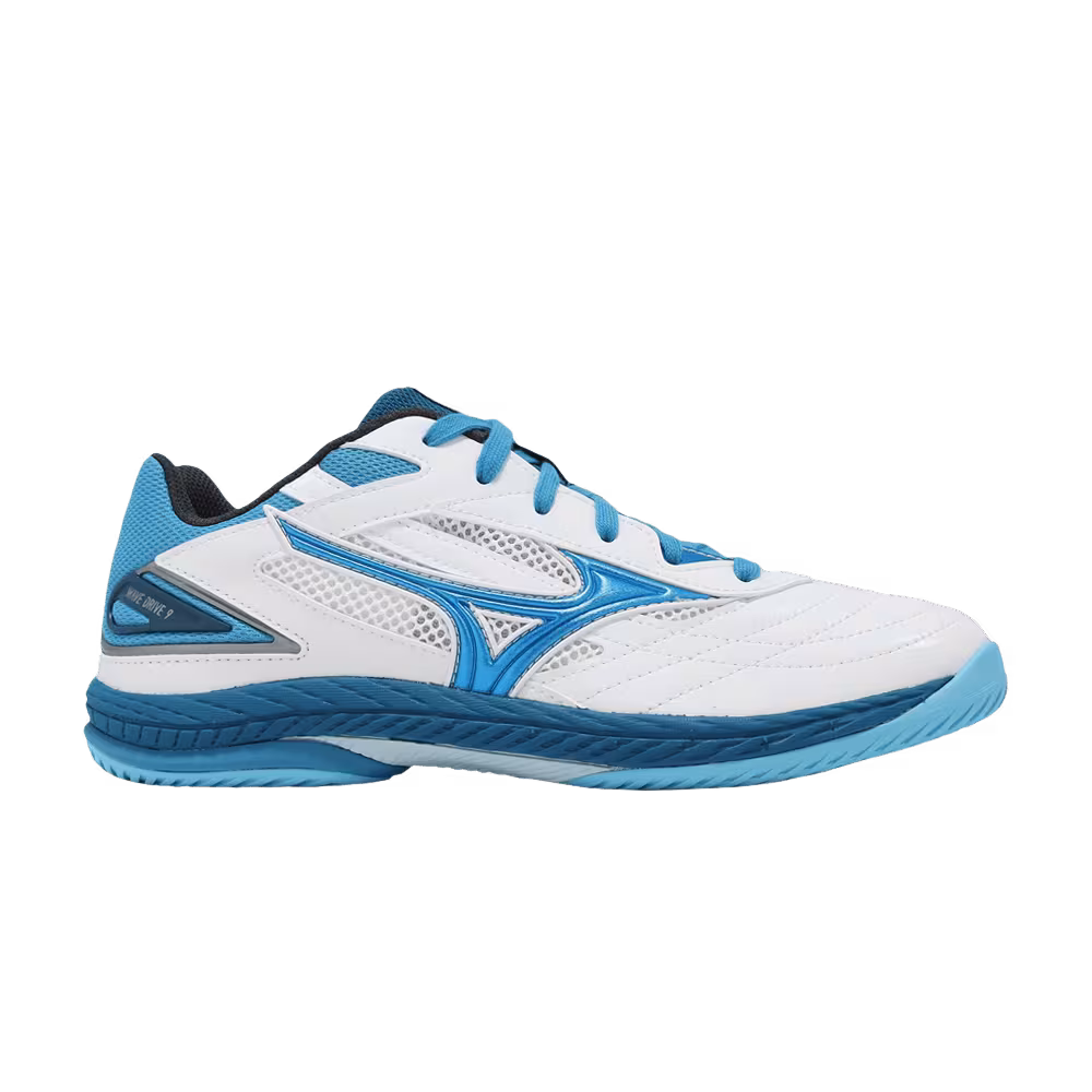 Mizuno Wave Drive 9 White Moroccan Blue