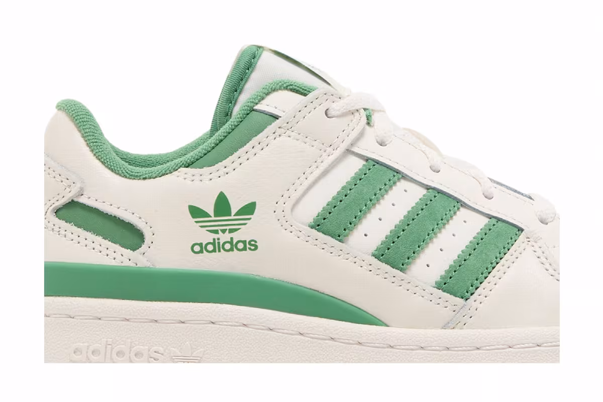 adidas Forum Low CL White Preloved Green, view 3