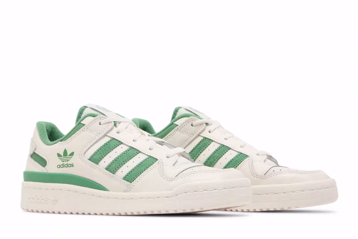 adidas Forum Low CL White Preloved Green, view 9