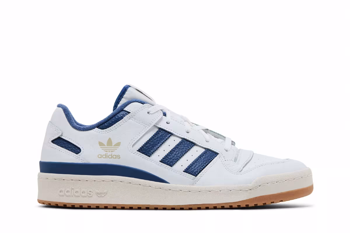 adidas Forum Low CL White Crew Blue Gum, view 2