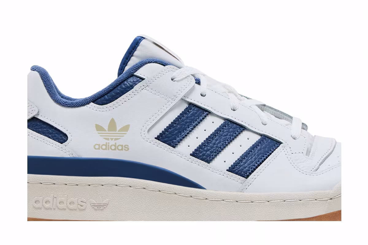 adidas Forum Low CL White Crew Blue Gum, view 3