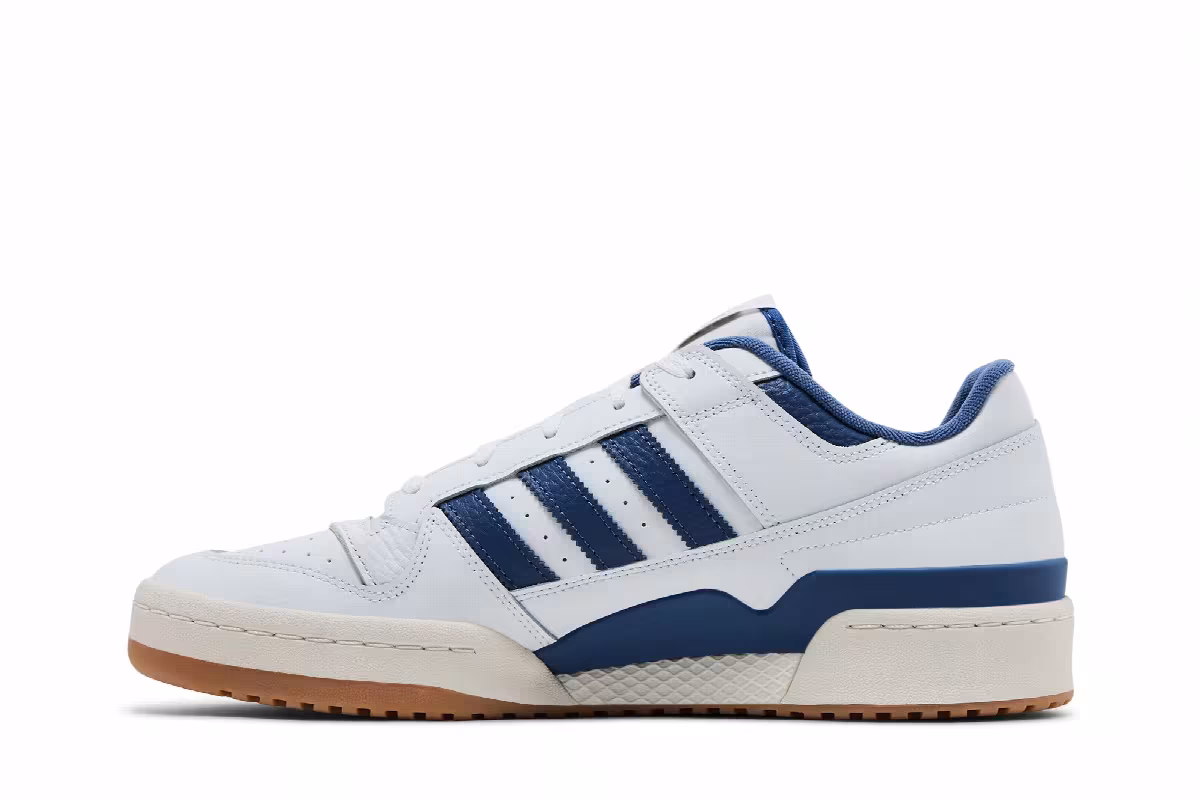 adidas Forum Low CL White Crew Blue Gum, view 4