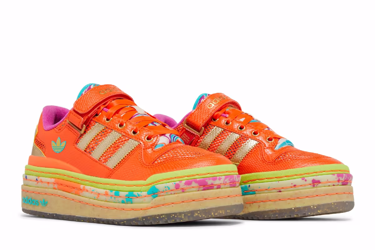 adidas Women's Forum Low Triple Platform Carnival, view 9