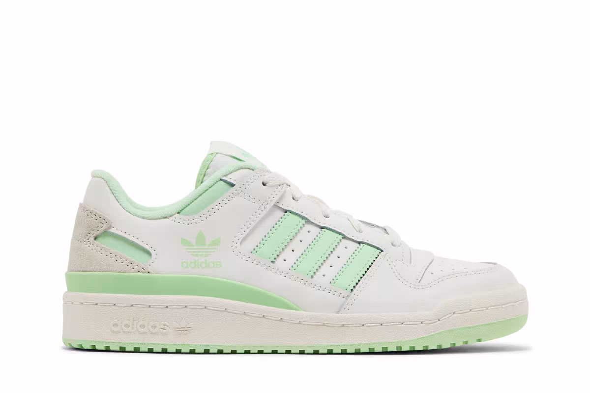 adidas Women's Forum Low CL White Green Spark, view 2