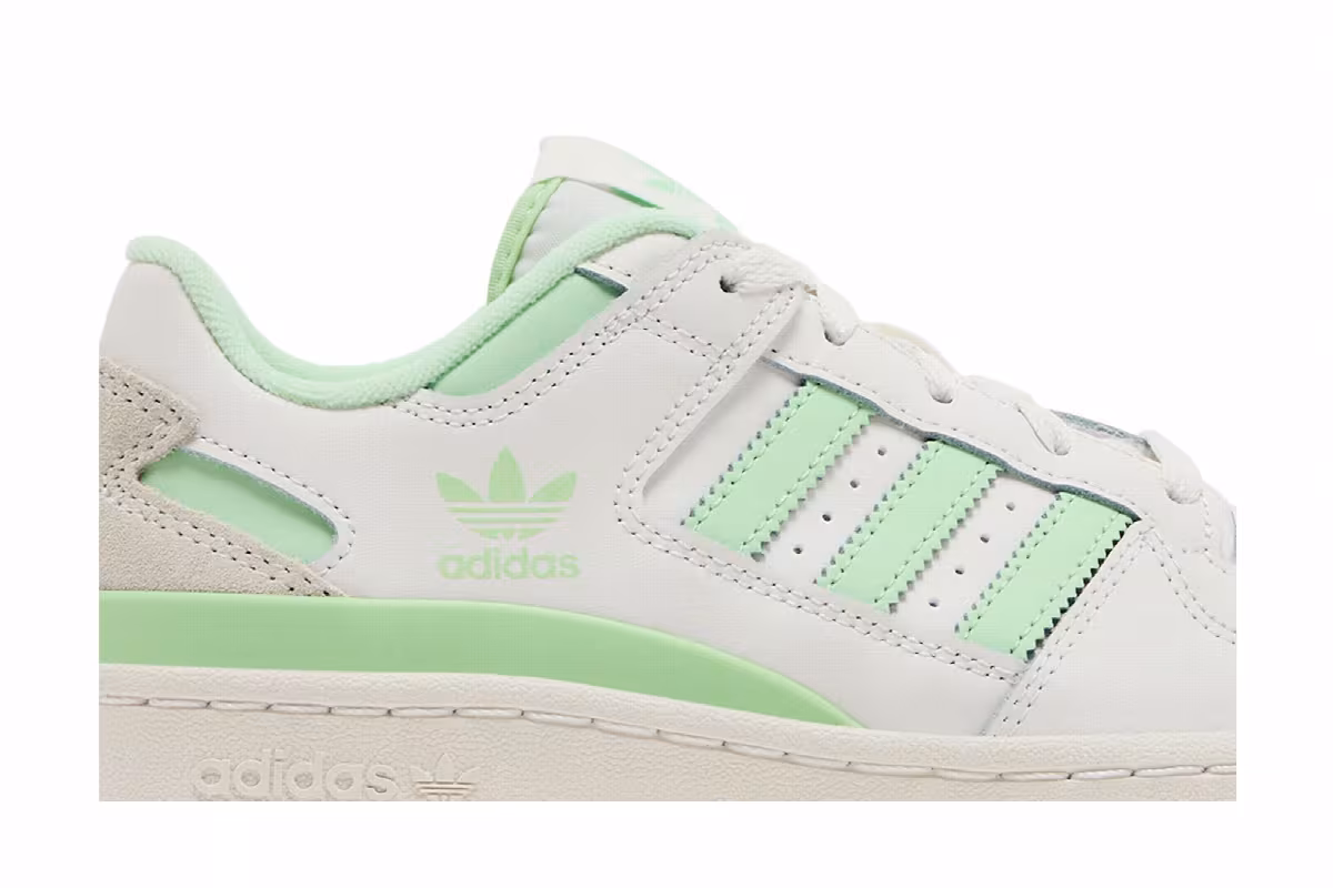 adidas Women's Forum Low CL White Green Spark, view 3