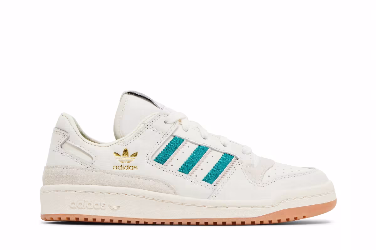 adidas Women's Forum Low CL Active Green Sandy Pink, view 2