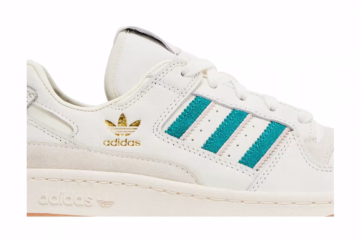 adidas Women's Forum Low CL Active Green Sandy Pink, view 3