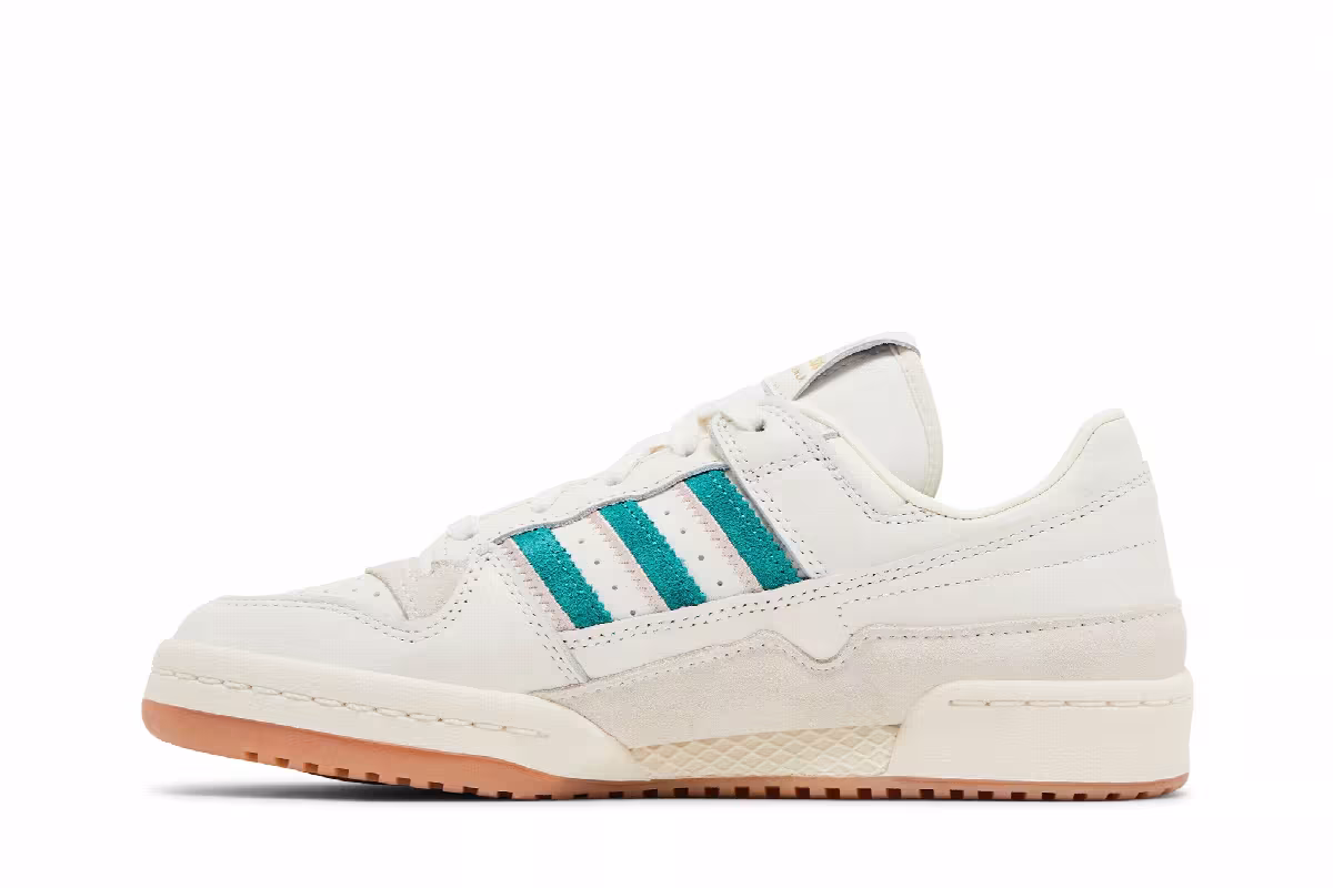 adidas Women's Forum Low CL Active Green Sandy Pink, view 4