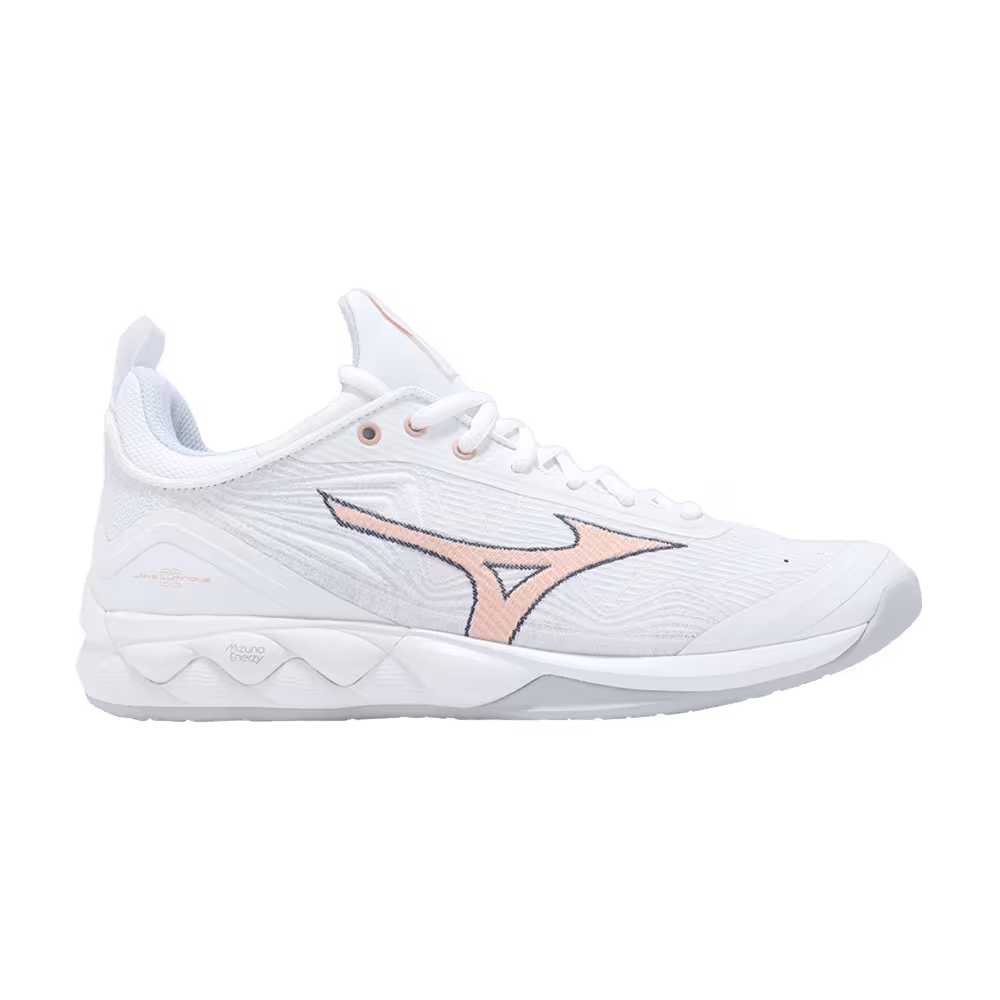 Mizuno Women's Wave Luminous 2 White Peach Parfait