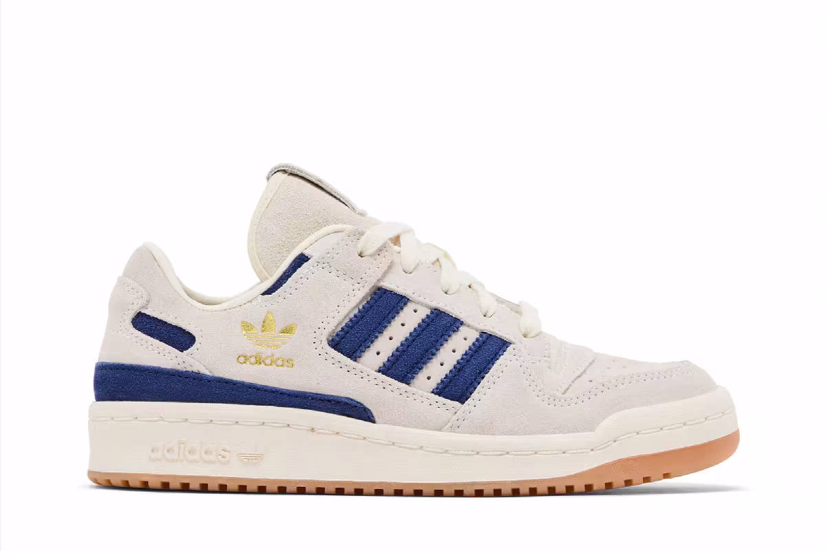 adidas Forum Low CL J Cream White Dark Blue, view 2