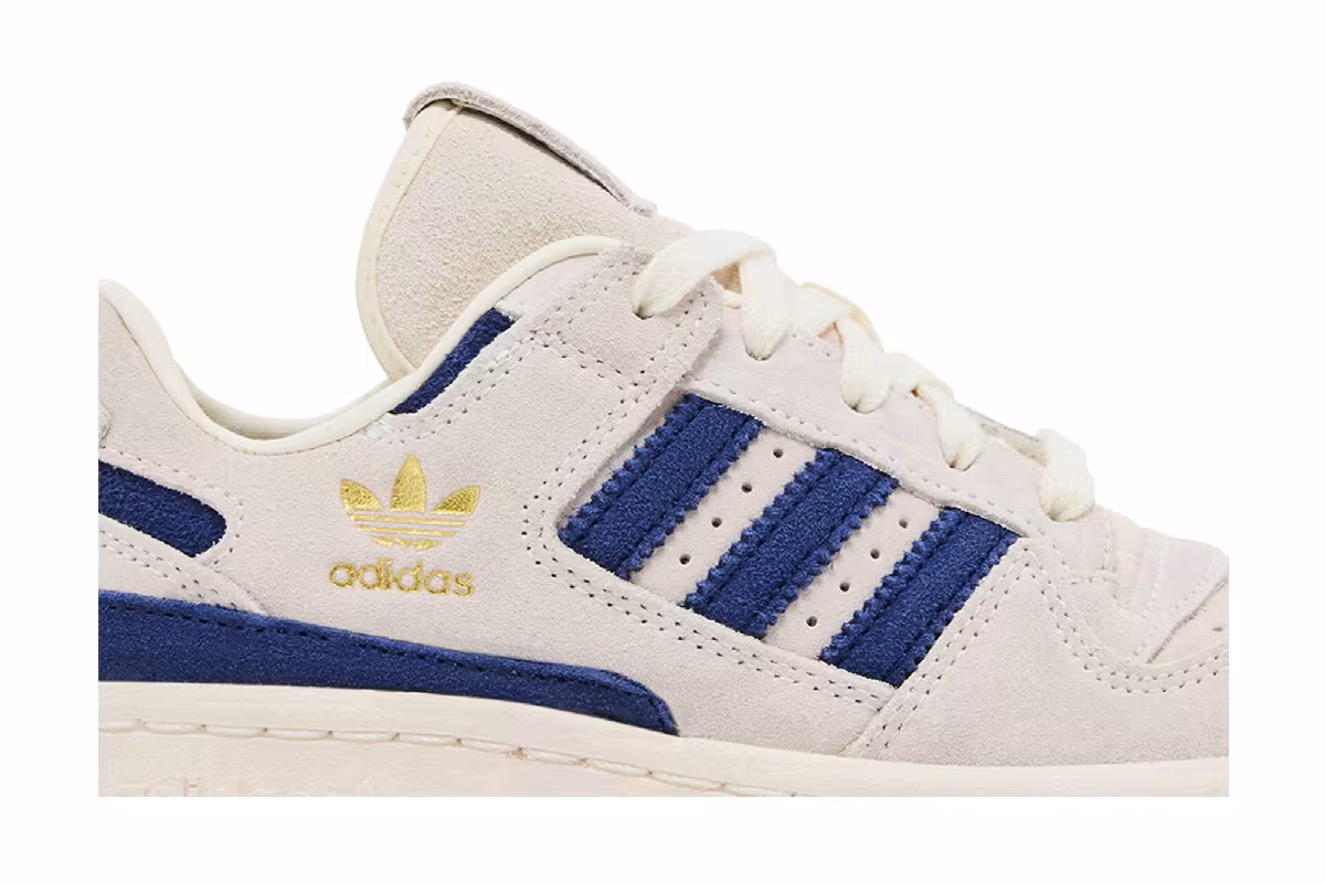 adidas Forum Low CL J Cream White Dark Blue, view 3