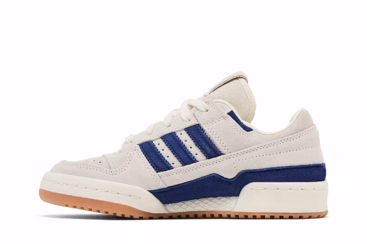 adidas Forum Low CL J Cream White Dark Blue, view 4