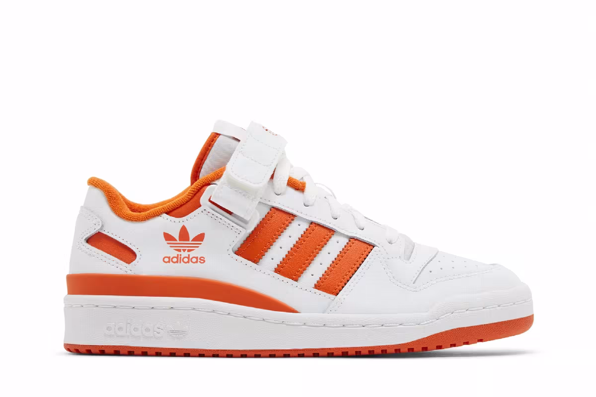 adidas Forum Low J White Orange, view 2