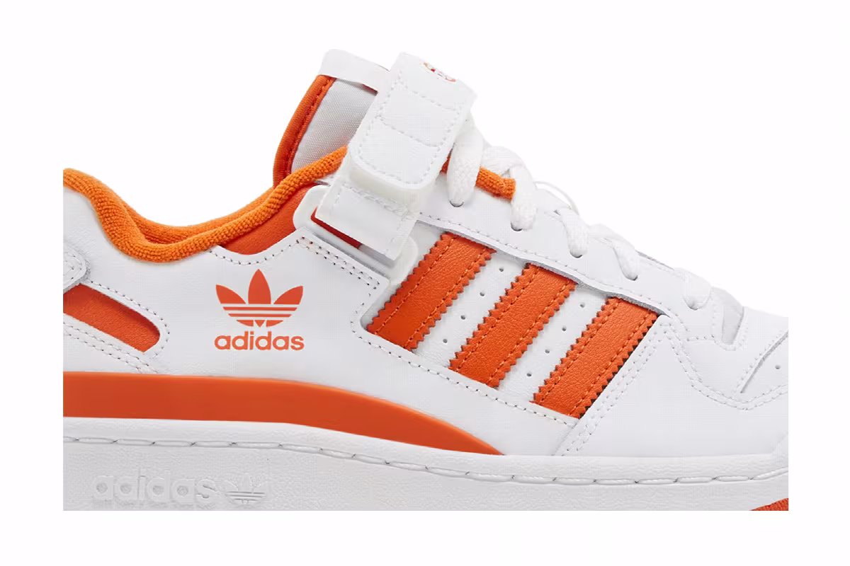 adidas Forum Low J White Orange, view 3