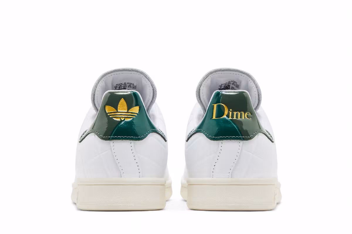 Dime x adidas Stan Smith White Green Oxide, view 7