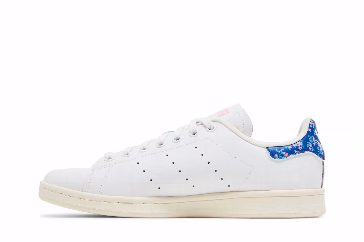 KSENIASCHNAIDER x adidas Women's Stan Smith White Floral Heel, view 4