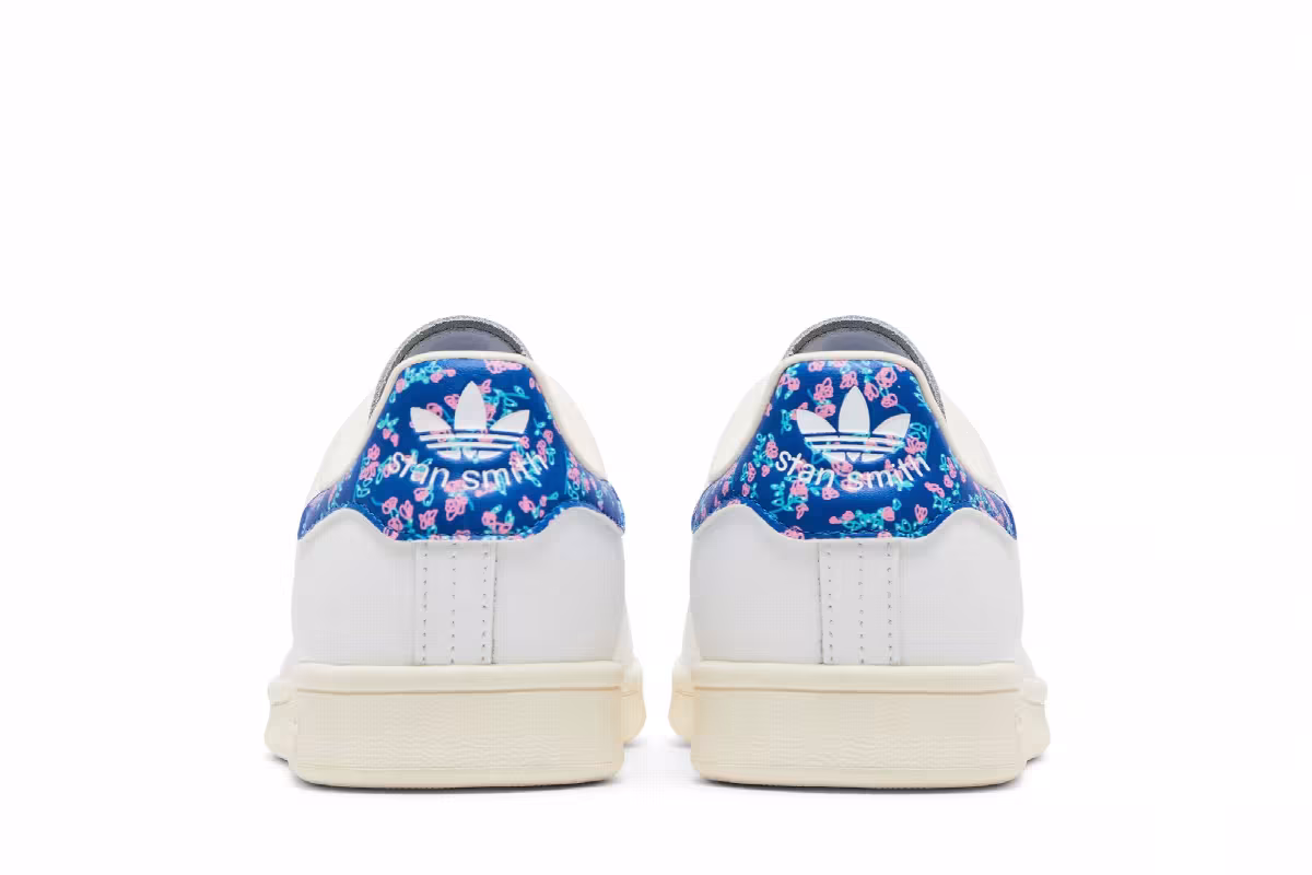 KSENIASCHNAIDER x adidas Women's Stan Smith White Floral Heel, view 7