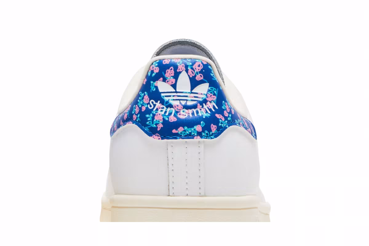 KSENIASCHNAIDER x adidas Women's Stan Smith White Floral Heel, view 8