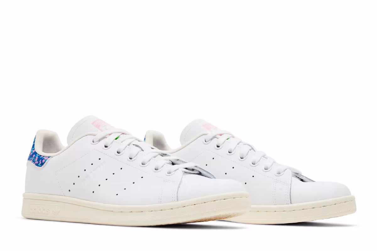 KSENIASCHNAIDER x adidas Women's Stan Smith White Floral Heel, view 9