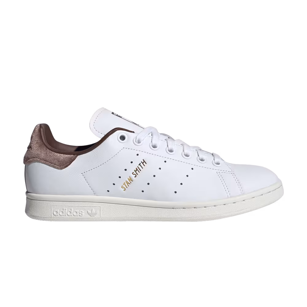 adidas Women's Stan Smith White Velvet Brown