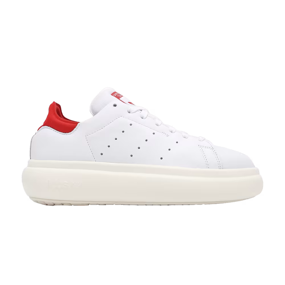 Adidas Women's Stan Smith Platform White Scarlet